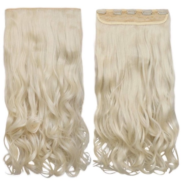 ✨ 20” Light Blonde 3/4 full head clip ins  NWT* ✨ main image 7